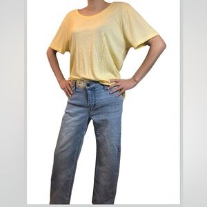 NWT Good Hart by Matilda Jane Boho Patch Straight Leg Jeans Size: 4